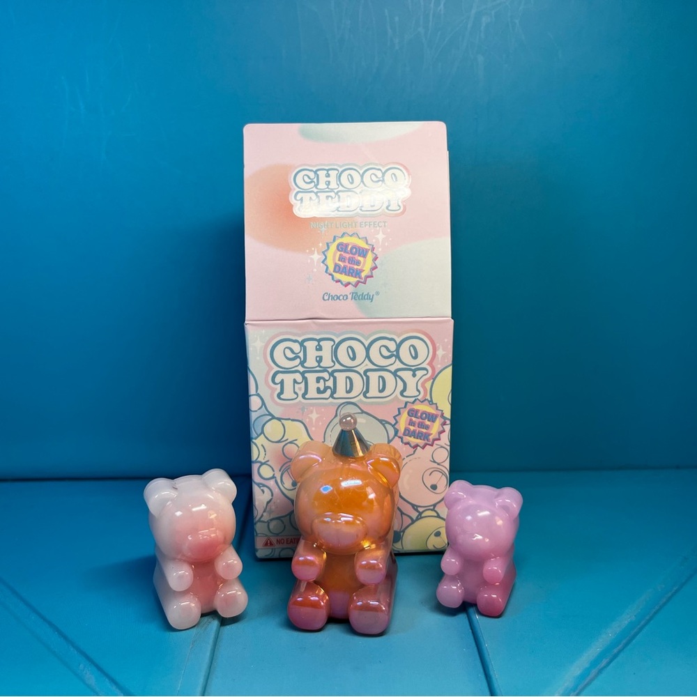 Choco Teddy - Colorful Candy Chocolate Bear Blind Box Figures - Glow in the Dark
